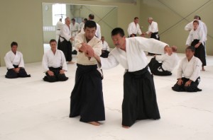 Seki Shihan teaching at the Auckland Gasshuku. 